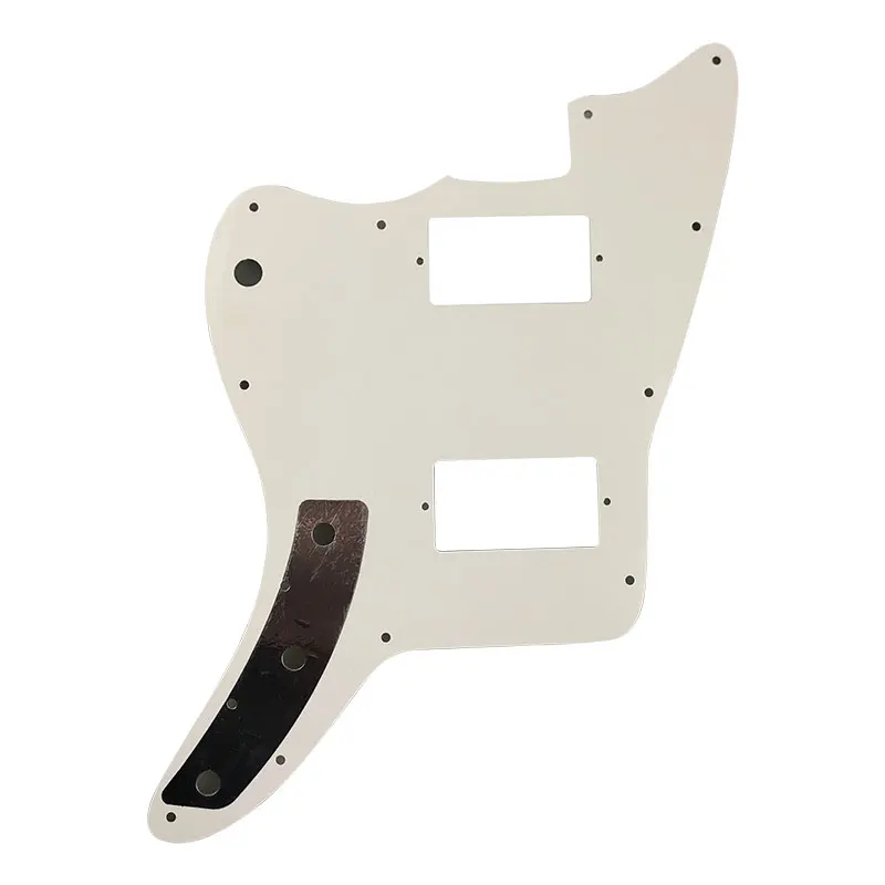 Pleroo Custom Guitar Parts - For US Jazzmaster Guitar Pickguard With PAF Humbucker No Bridge Post Holes And Upper Horn