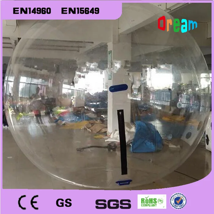 

Factory Price 2.0m diameter 0.8mm TPU Water Walking Ball, Inflatable Water Ball Inflatable Human Hamster Ball