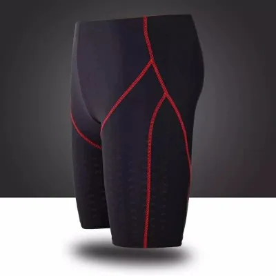 Bañador de piel de tiburón repelente al agua para hombre, traje de baño de competición profesional, pantalones de carreras, L-5XL