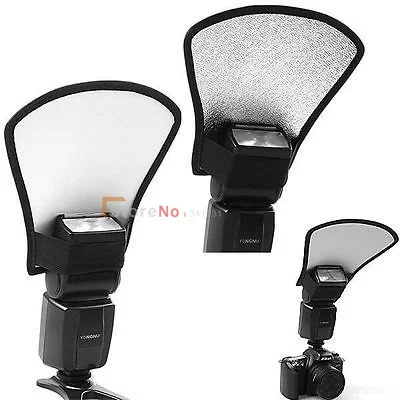 Refletor de flash softbox prata/branco, 10 pçs, para & amp, sunpak, nissin, 580, 430ex, 380ex, sb910, sb900, sb800 e sb700....