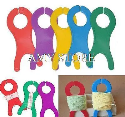 5pcs Plastic Wool Winding DIY Knitting Sweater hand Thread Winder Sheet,Yarn Winding Board,Fish Sharp Plate,Craft Sewing Tool