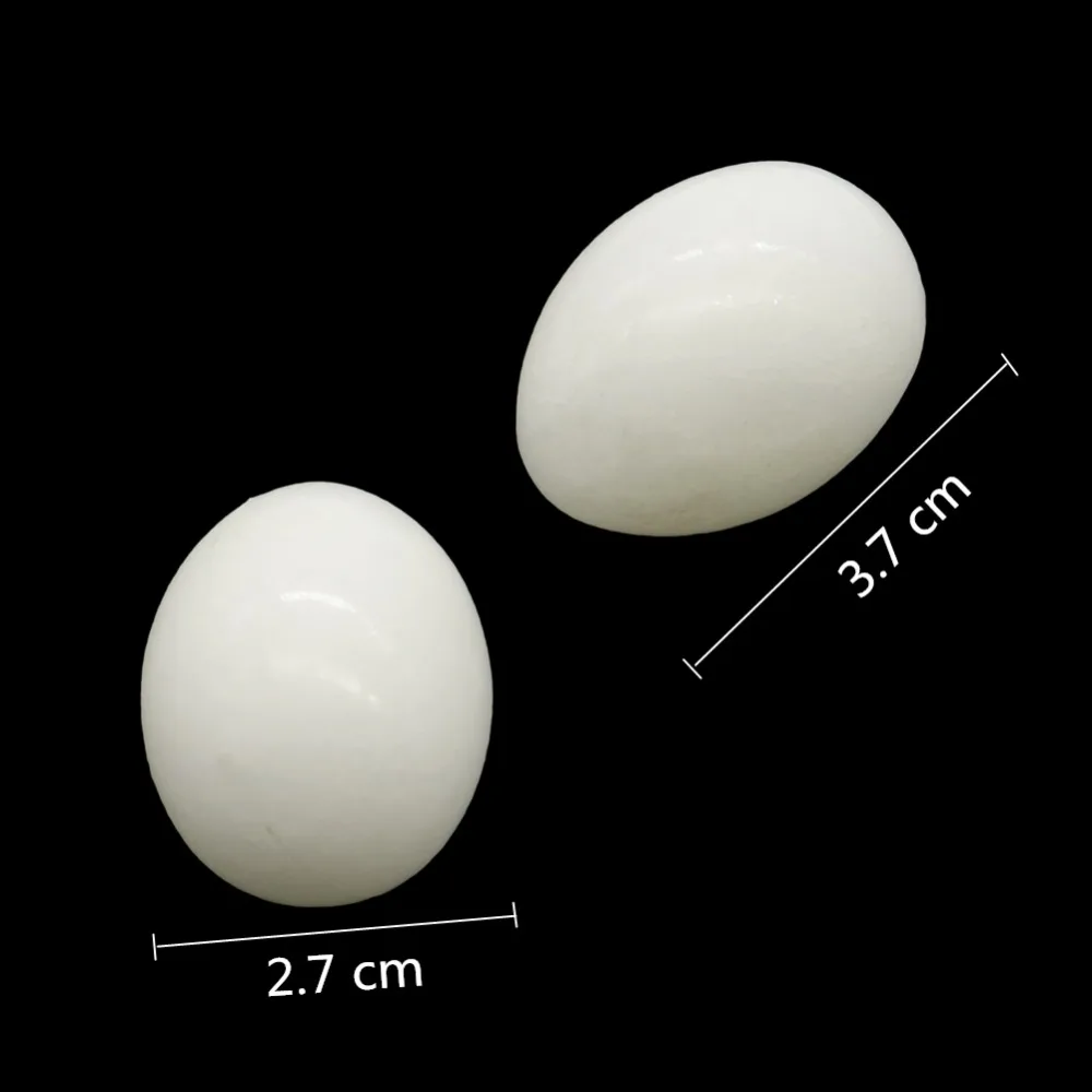 6 Pcs Plastic Poultry Feeding Supplies False Eggs Simulation Solid Pigeon Eggs Pigeon Supplies