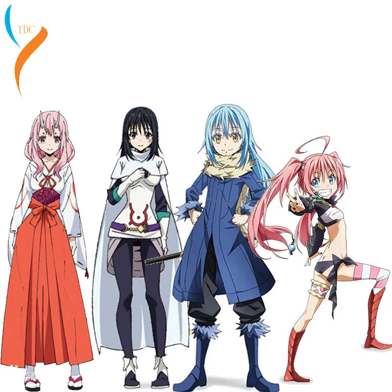 2019 New That Time I Got Reincarnated as Slime Cosplay Milim Nava Rimuru Tempest Shuna Shizu Rimuru Tempest  shuna Cosplay Wig