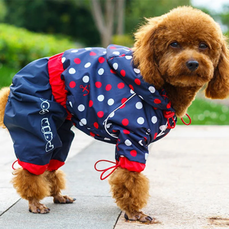 Pet Big Dog Raincoat Waterproof Clothes For Small Large Dogs Jumpsuit Breathable Rain Coat Labrador Chihuahua Pug Cloak