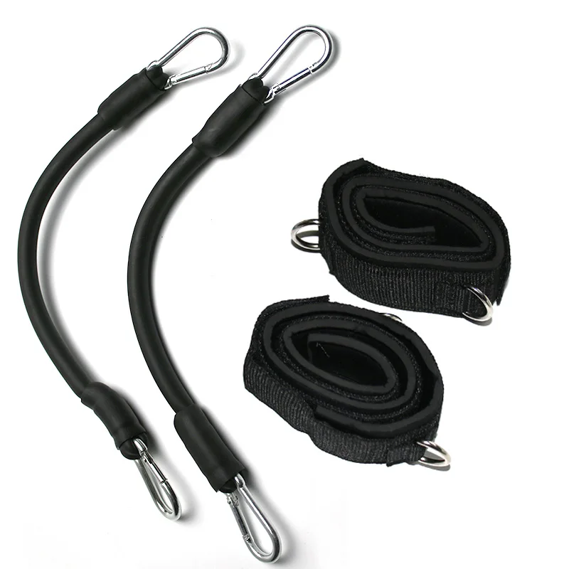 Resistance Tubes with Ankle Straps, Whole Set, Leg Training, Workout for Run, Kick Boxing, Punch, Taekwondo, All Sports