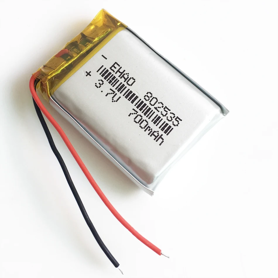 3.7 V 700 mAh 802535 Litowo-polimerowa LiPo akumulator do Mp3 słuchawki PAD DVD E-book zestaw słuchawkowy bluetooth kamera 8*25 * 35mm