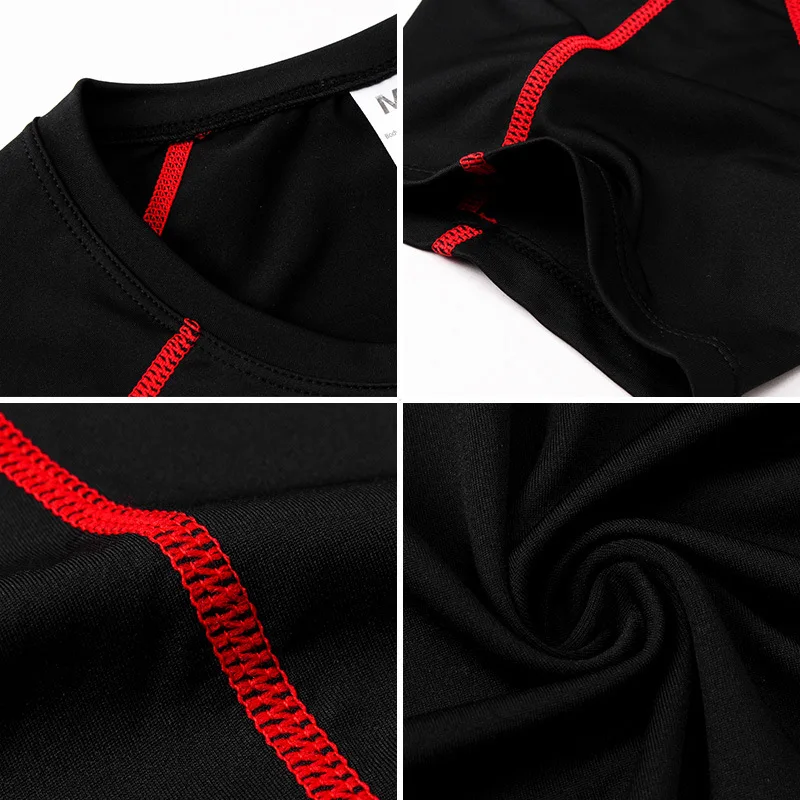 3 Pcs/set Men's Running Jogging Sportswear Sports Suit Gym Fitness Compression Tracksuit Clothes Exercise Workout Tights Sets