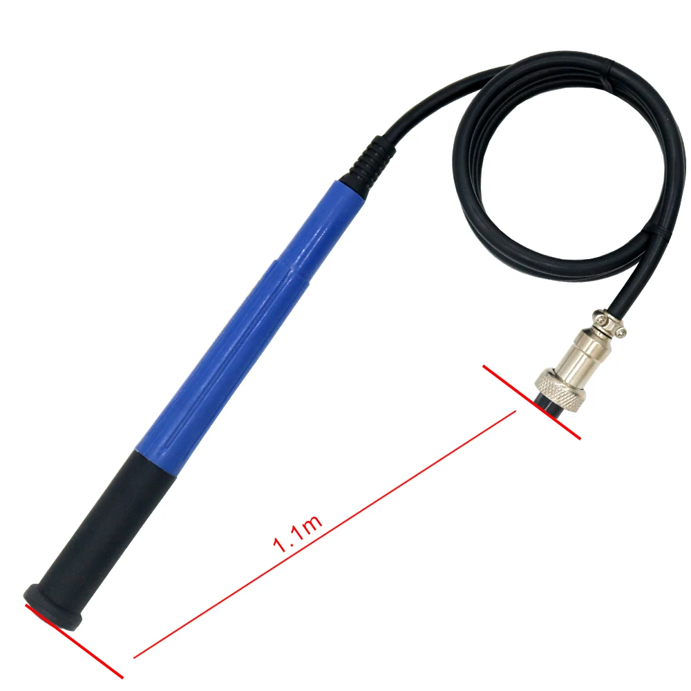 Punho do ferro de solda T12-9501 4C, punho azul do revestimento para STC-LED OLED, MINI 616, T12-951, 952, 941, 942
