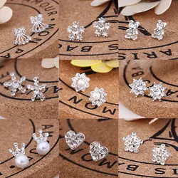 Earrings For Women Pearl Cute Fashion Girls Animal Jewelry Trend Rabbit Flower Heart Fruit Cherry Butterfly