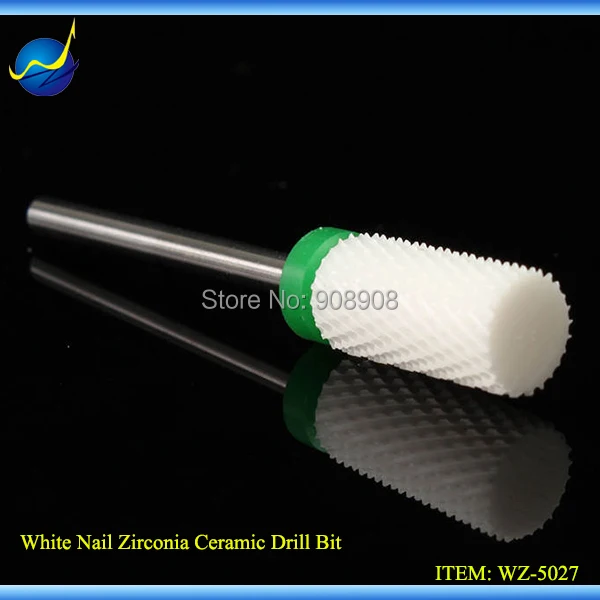 

Free Shipping White Ceramic Nail Bits Professional Nail Art File Tool For Electric Manicure Pedicure Salon Machine Cutter Drill