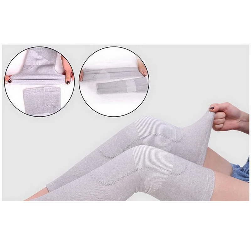 AOLIKES 1 Pair Plus Cashmere Winter Keeping Warm Cycling Leg Warmer Sleeve Kneepad Yoga Running Knee Support Brace For Women Men