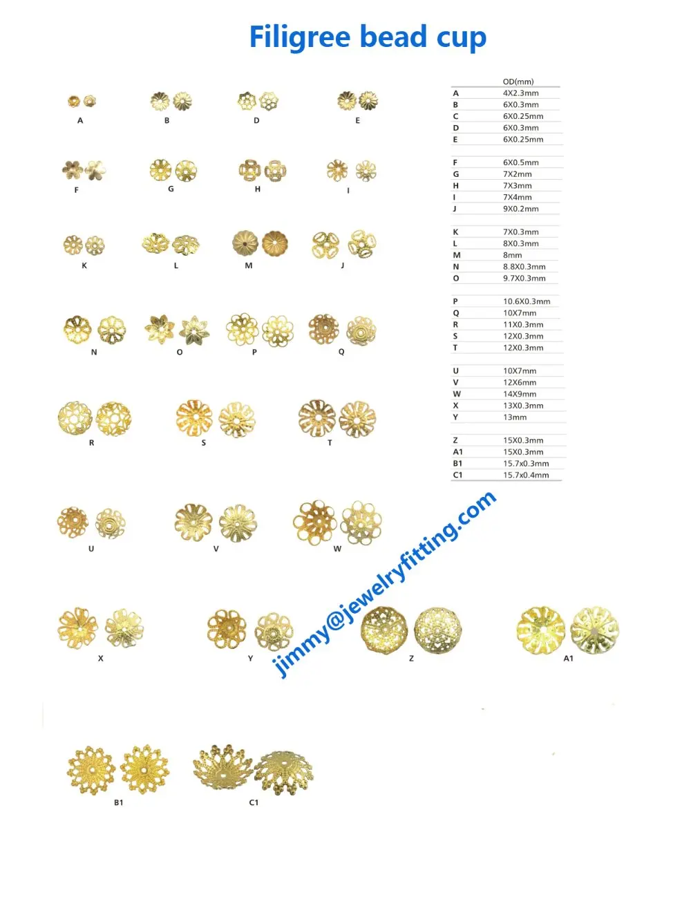 20000pcs jewelry fingding brass filigree beads cup bead cap wholesale price raw brass  size 7mm