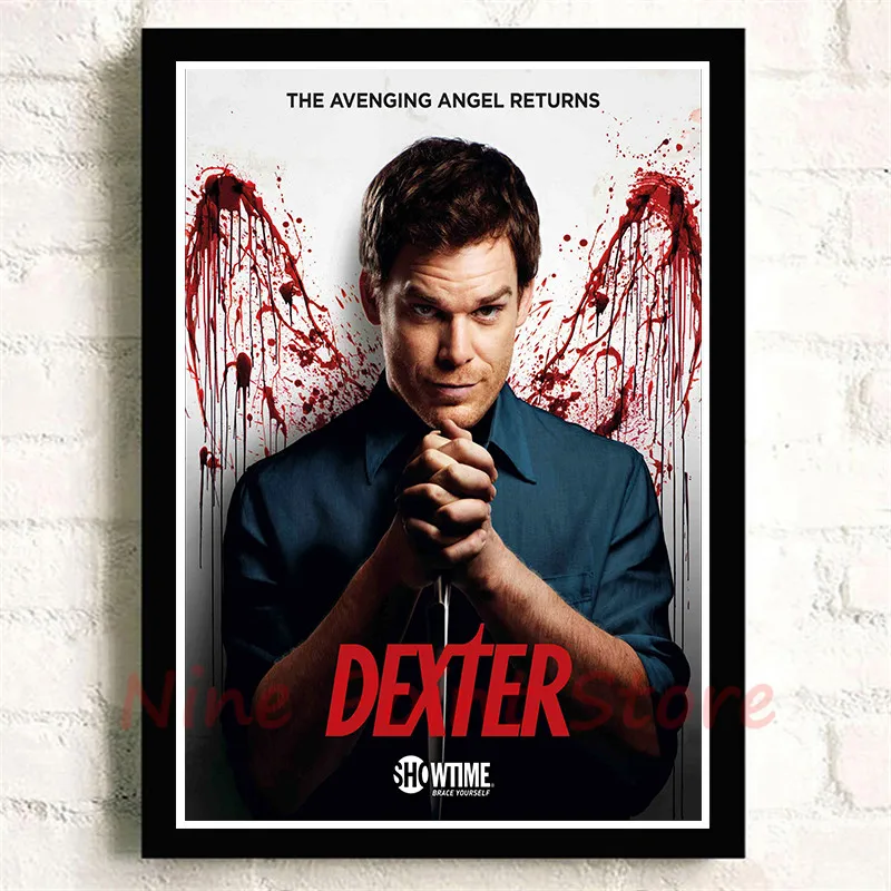 TV Series Dexter Coated paper Posters Wall Sticker For Home Room Frameless