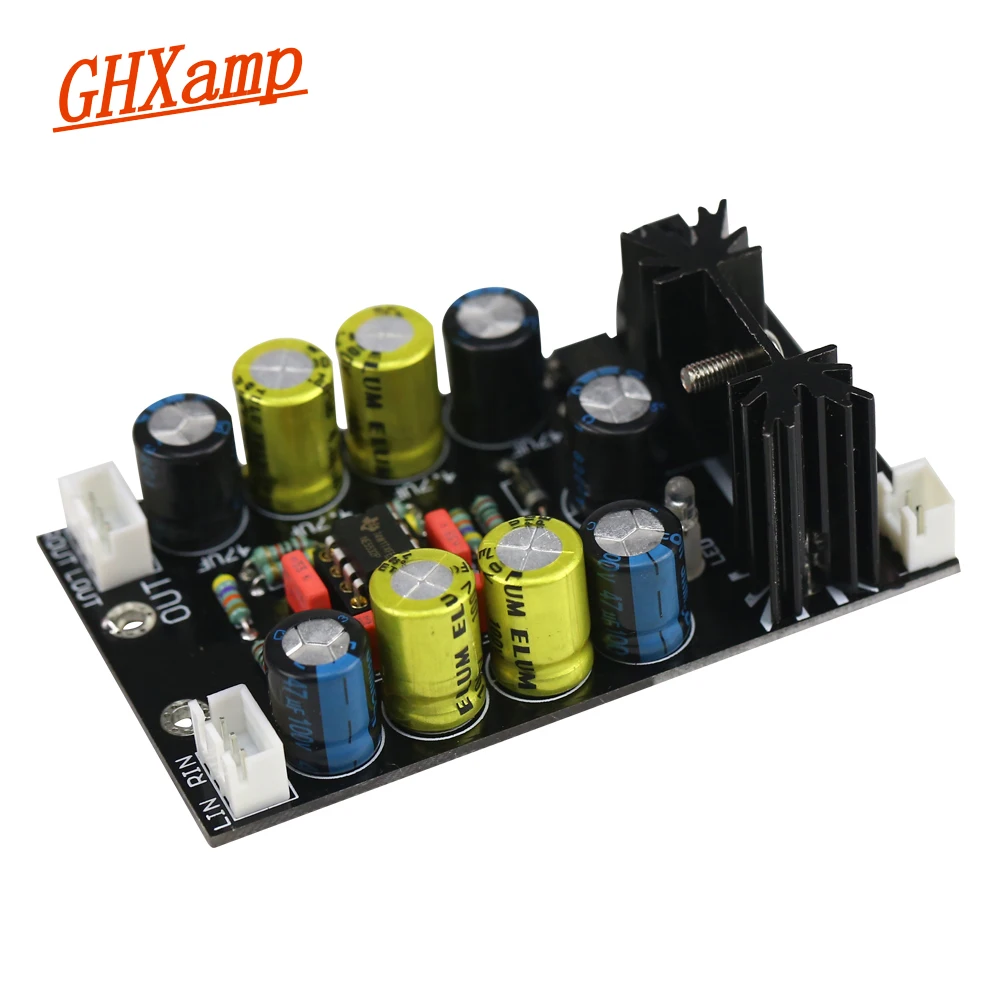 

Ghxamp NE5532 Preamplifier Audio Board DB107 Rectifier Bridge Amplifier Speaker Preamp MC7812 AC12-18V DC12-24V