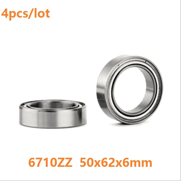 

4pcs/lot 6710ZZ 6710 ZZ 50x62x6mm Thin section Thin tube Deep Groove Ball Bearing 50*62*6mm