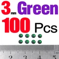 3mm Green 100pcs