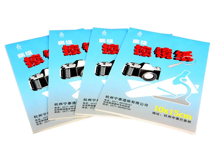 Groothandel 50 Stuk Groot Formaat 10*15Cm 50 Vellen Dslr Camera Lens Tissues Reinigingspapier