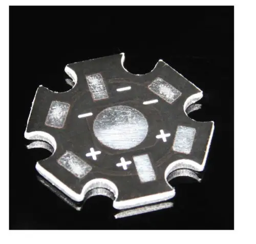 Dissipateur de chaleur universel en aluminium, LED haute puissance, 1W 3W 5W, 50 pièces