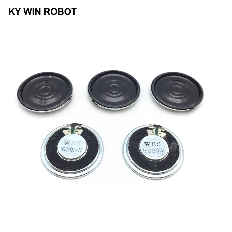 2 sztuk/partia nowy ultracienki głośnik 16 omów 0,5 wat 0,5 W 16R średnica głośnika 36 MM 3,6 CM grubość 5 MM — zdjęcie 5