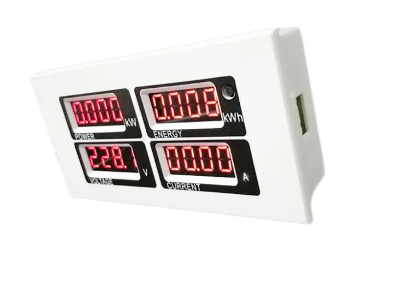 PZEM-004 AC Single Phash Digital Panel Voltmeter Current Meter TTL 220V 100A LED Voltage Watt Kwh Meter With Split CT USB Cable