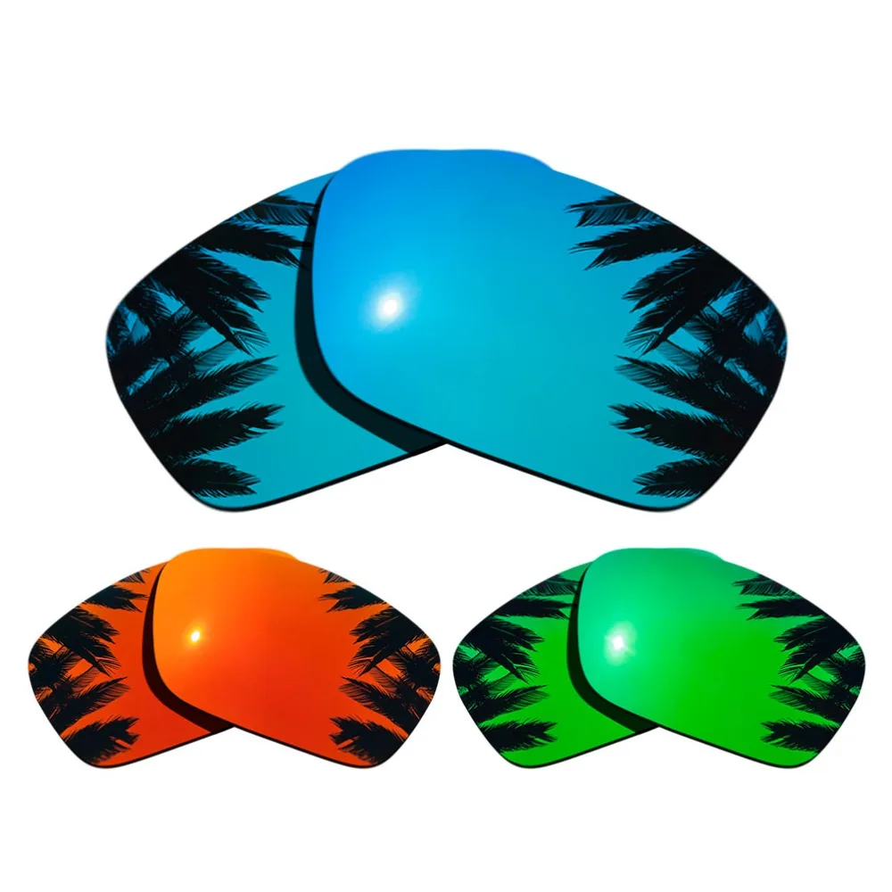 

(Blue Mirrored+Orange Red+Green Mirrored Coating) 3-Pairs Polarized Replacement Lenses for Fuel Cell 100% UVA & UVB Protection