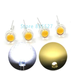 1000pcs/lot LED 5MM F5 warm white / white 0.25W Super Big Chip Bright Strawhat Light Emitting Diode Chandelier Crystal Lamp DIP