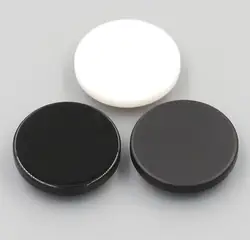 100 pcs 10 millimetri-30 millimetri Botones All'ingrosso piatto Bottoni Bianco & nero Occhio Scuro Della Resina Decorativa pulsante cappotto