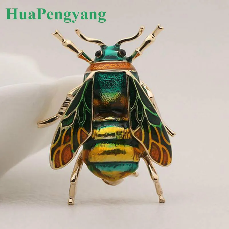 European and American new fashionable alloy enamel bee brooch charm men\'s and women\'s brooch jewelry wholesale