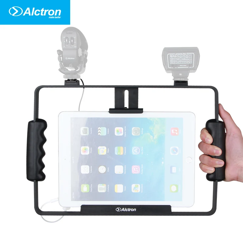 

Alctron VS22 Mobile Media Videographer Stand, adjustable function, fits to different sizes tablets, lock tablet safety