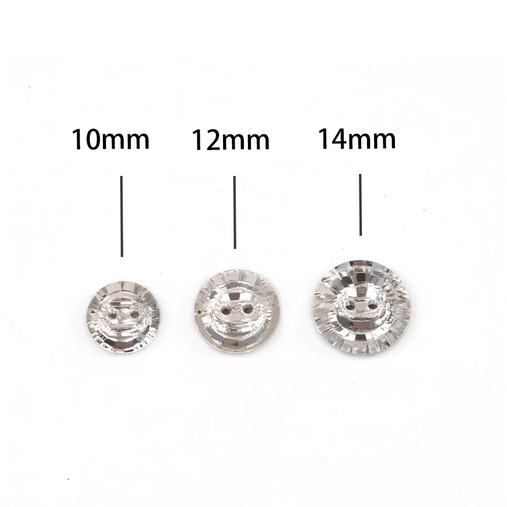 Crystal Clear Different Buttons Strass botones Sew on Button DIY Rhinestone Snap Craft for Jewelry Garment Clothes Sofa Costume