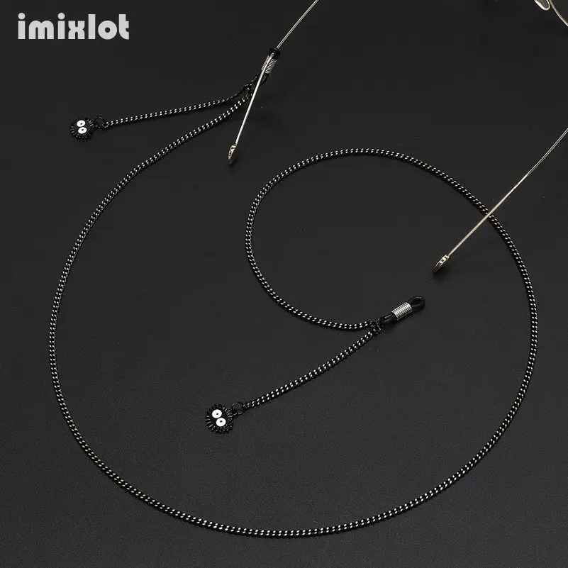 Retro Pendant Glasses Chain 85CM Black Lanyard Strap Necklace Metal Sunglasses Eyeglass Chain Cord Reading Glasses Strap