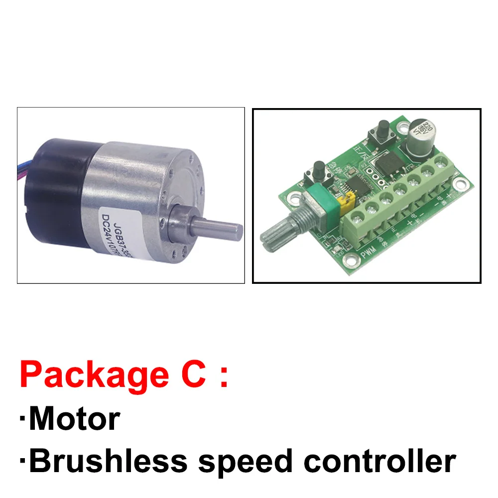 Long Life Mini Micro 12V 24V Brushless DC Geared Motor 7-960RPM High Torque BLDC Motor In DC Motor With Reversed Signal Feedback