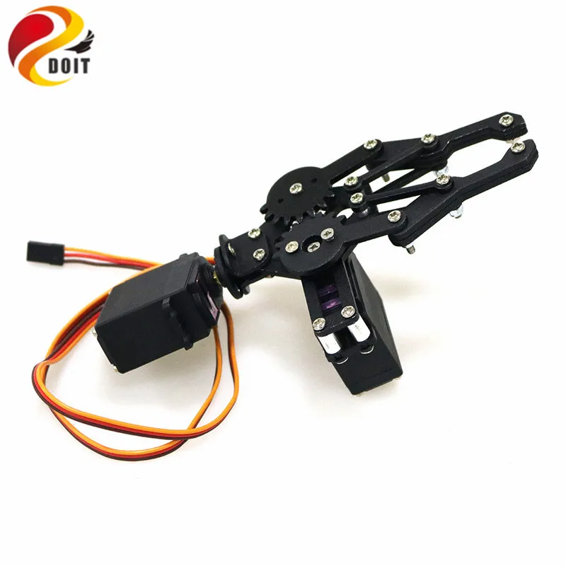 Black 2 DOF Manipulator Mechanical Arm Gripper Clamp kit for Robot MG996R DIY RC Toy Parts