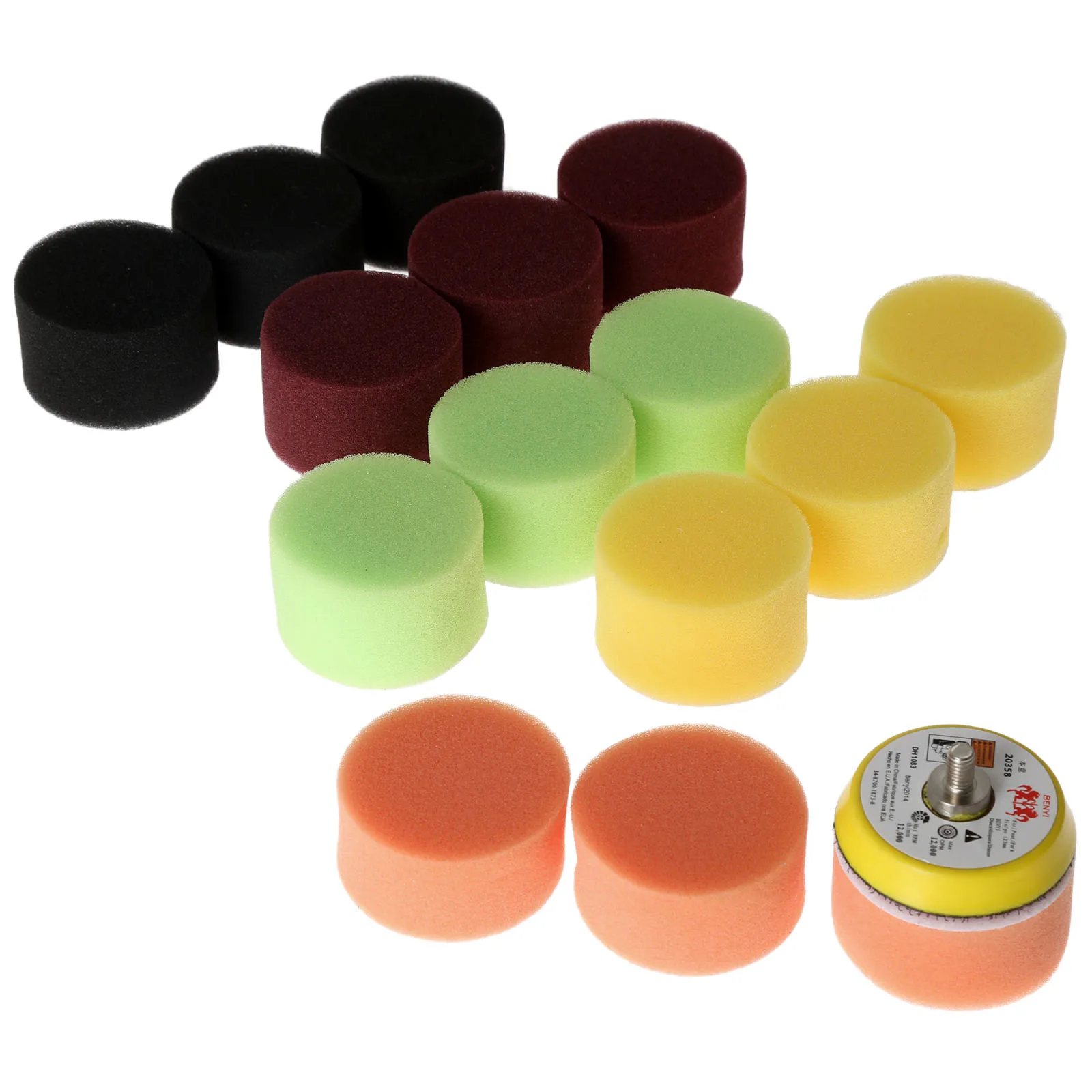 

DRELD 16pcs 2 Inch 50mm Polishing Buffing Pad Kit for Car Polisher Wax Buffer Car Polishing Pad Hand Tool for Dremel Rotary Tool