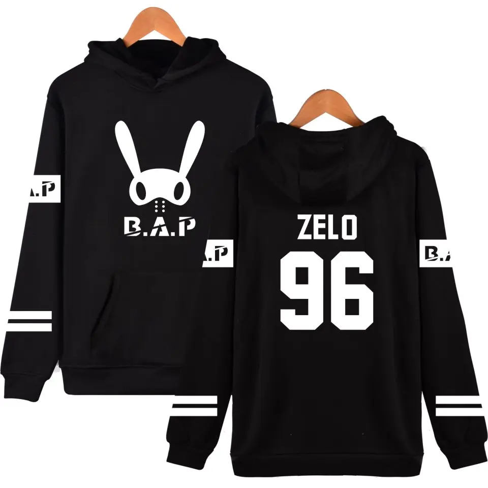 

LUCKYFRIDAYF B.A.P kpop fashion hoodies sweatshirt Men women hip hop hooded pullover casual pocket long sleeve sport hoodie tops