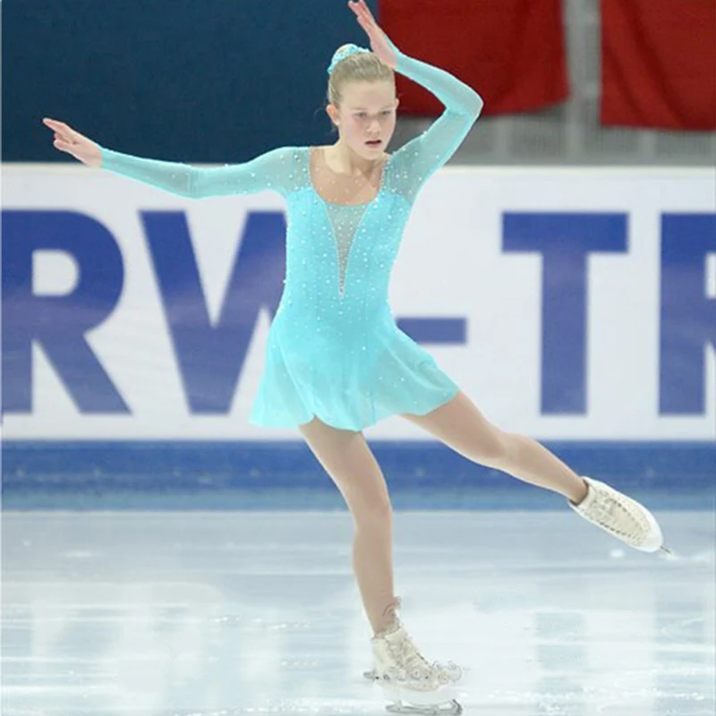 

Customization Ice Figure Skating Dress RG Rhythmic Gymnastics Leotard Acro Baton Twirling Tap Color Can Be Chosen By Itself