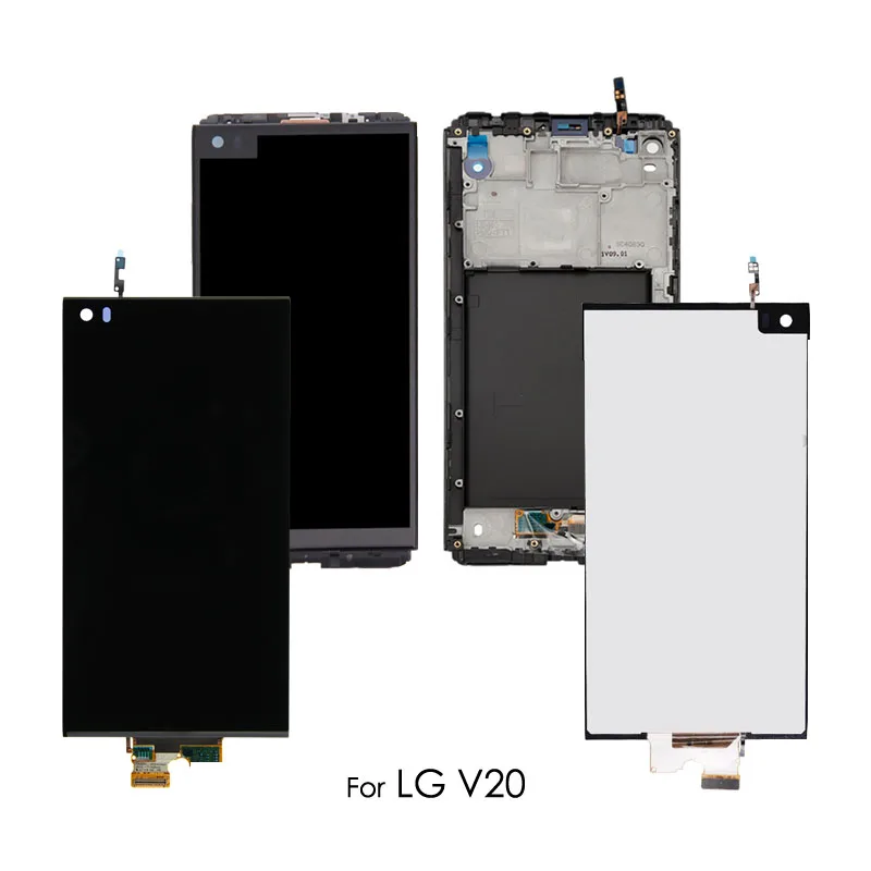 For LG V20 LCD Display VS995 VS996 LS997 H910 Touch Screen Digitizer With Frame Full Assembly Replacement Parts 5.7inch lcd