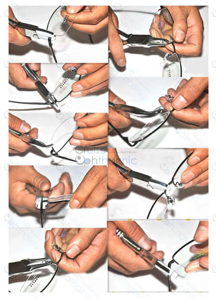 Pack of 5 pcs Multi Optik Kacamata Plier dengan membawa tas JR5C