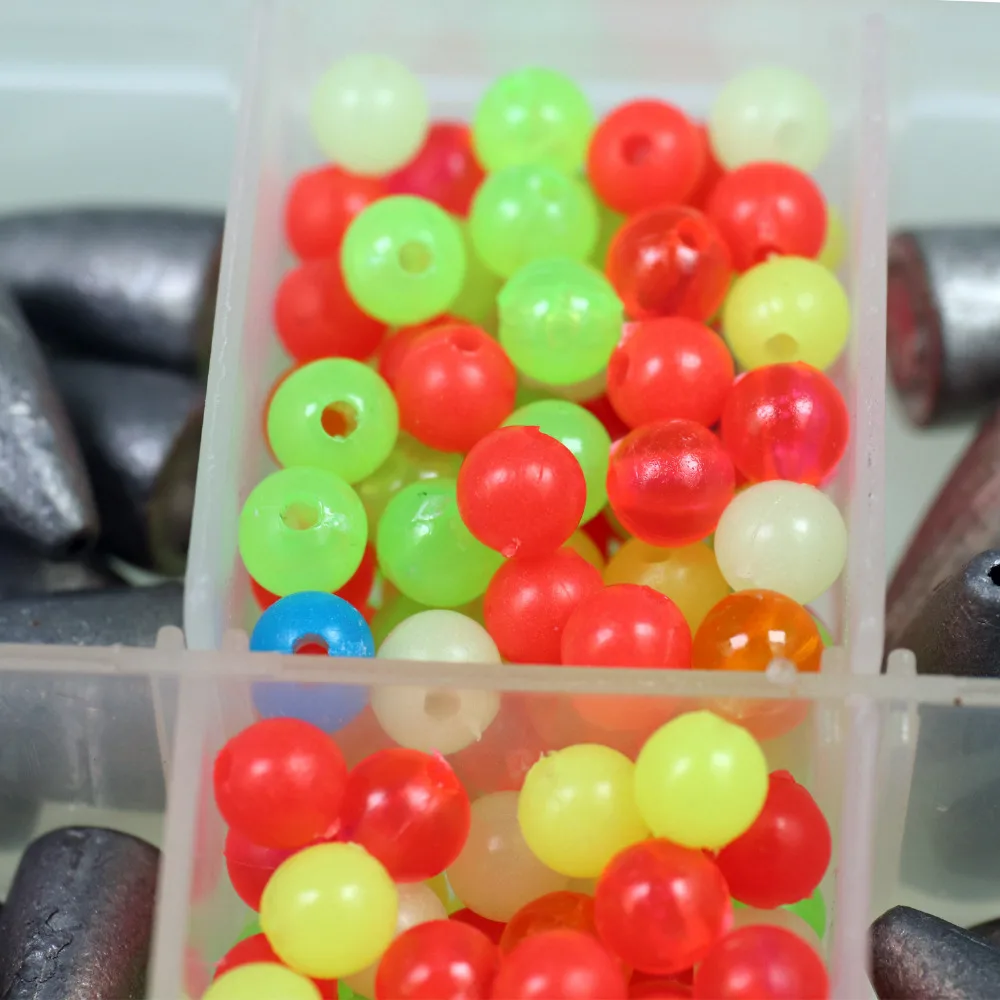 THKFISH 339 قطعة تكساس تلاعب كارولينا تلاعب عدة 2 جرام 3.5 جرام 5 جرام 7 جرام 10 جرام رصاصة الرصاص غرق 4 مللي متر 6.5 مللي متر مضيئة الصيد الخرز يدور ربط #4