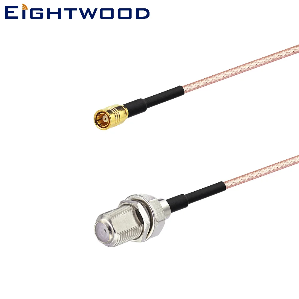 

Eightwood RF Cable Assembly SMB Female to F Female RG316 for DAB+XM Sirius Satellite Radio Antennas Customizable