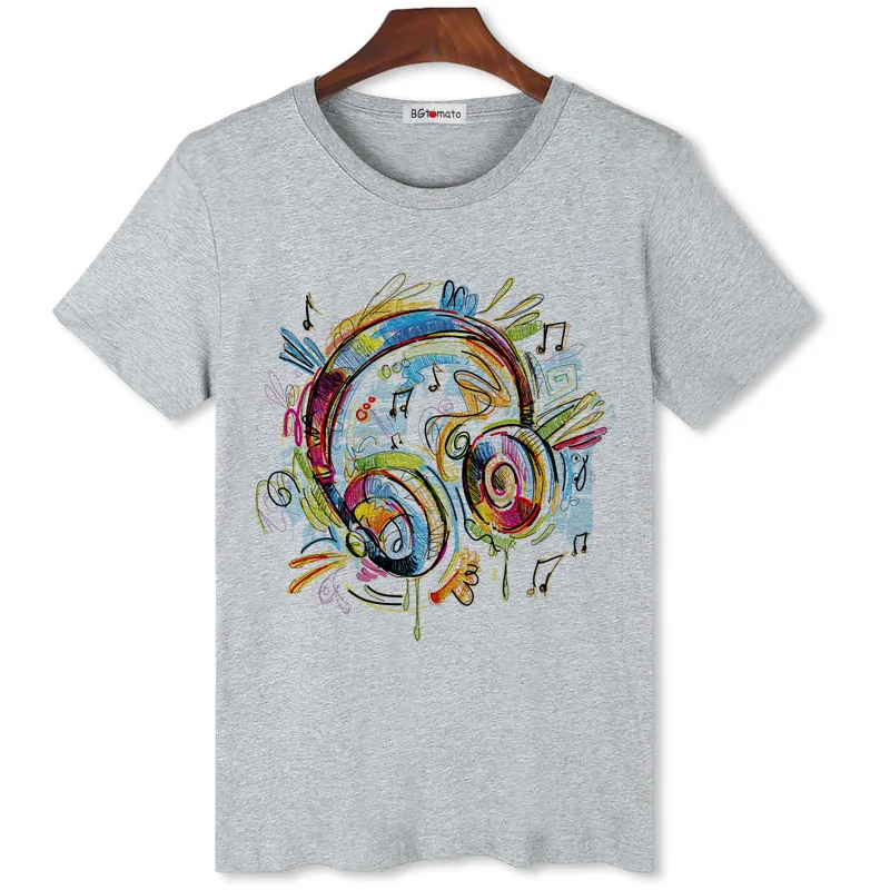 Graffiti Artwork Guitar T-shirt for men love music fashion short sleeve shirt Brand breathable comfortable casual tops