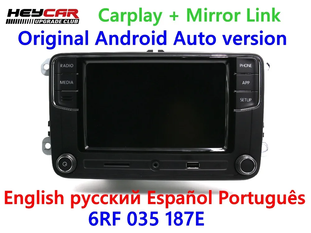 Android Auto CarPlay APP R340G RCD330 RCD330G Plus Car Radio For VW Golf 5 6 Jetta MK5 MK6 CC Tiguan Passat Polo 6RF 035 187E