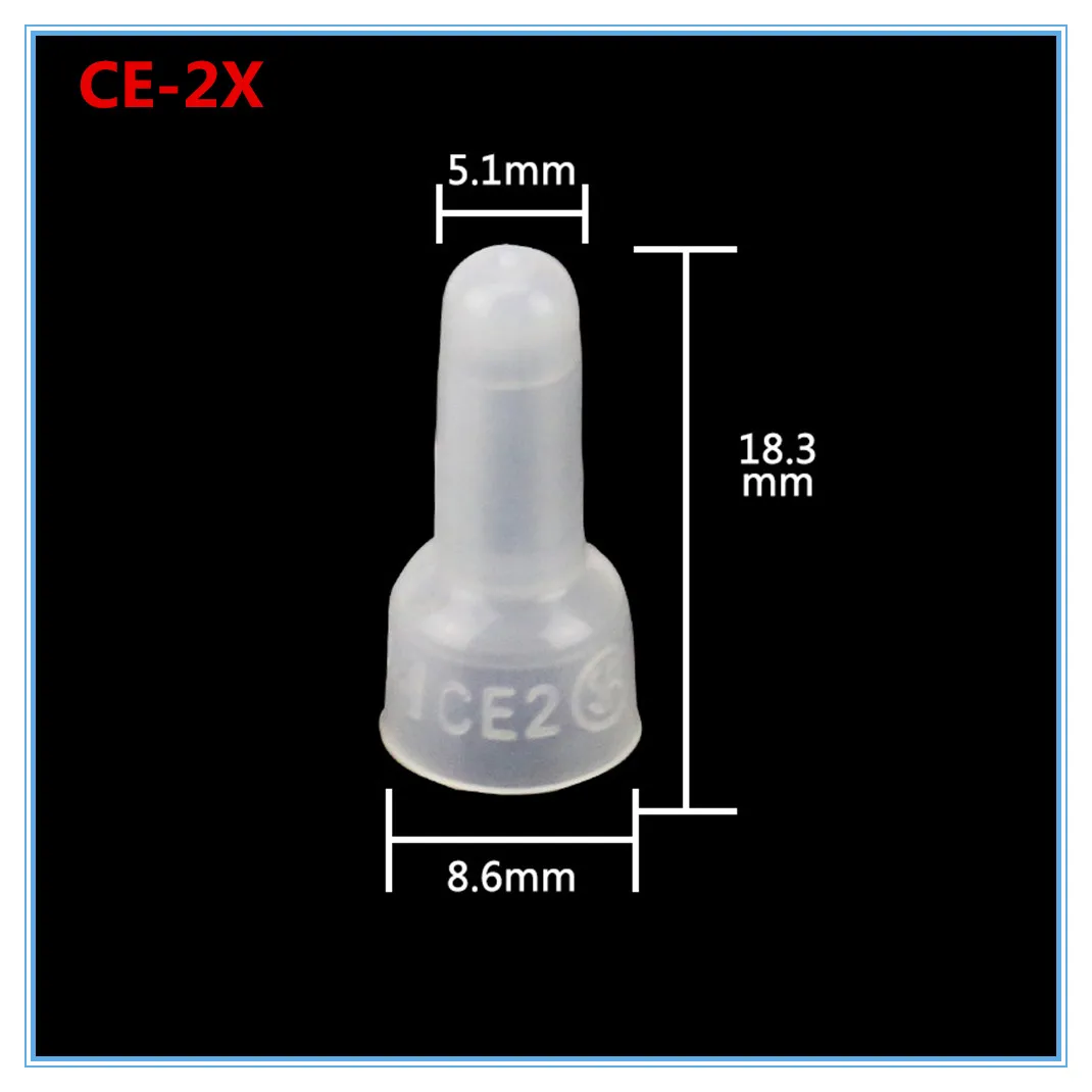 100pcs CE-1X CE-2X CE-5X line cap Tsui terminal cap closed end terminal factory sales volume favorably nylon Crimp Caps For