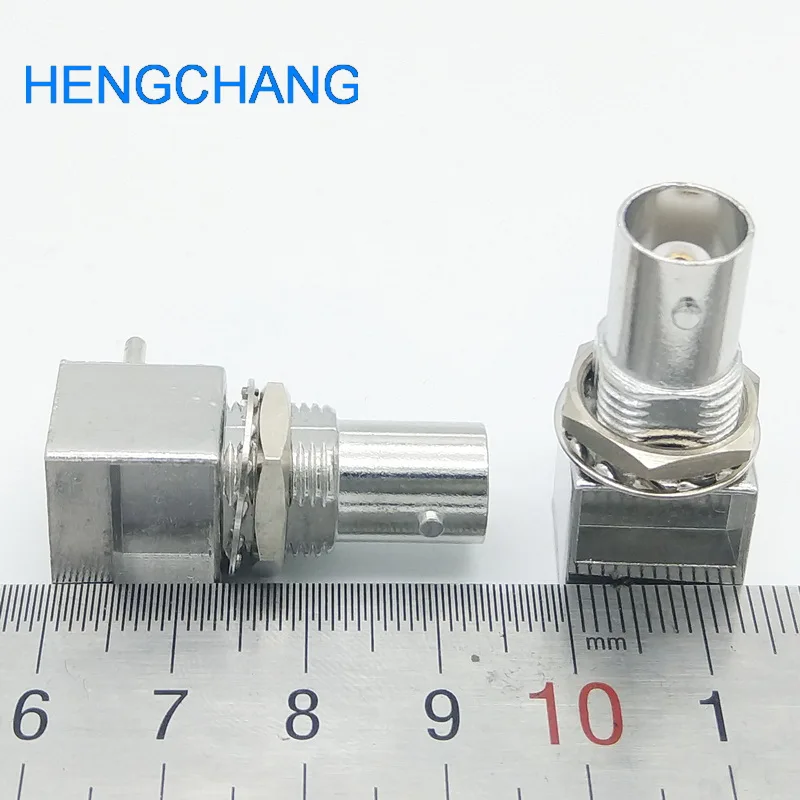 Right angle BNC Female PCB Mount Socket Chassis BNC Connector 10pcs