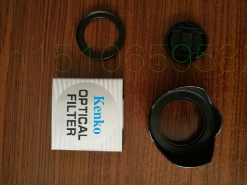 4 in1รวมกัน40.5มิลลิเมตรฝาปิดเลนส์+กรองรังสียูวี+ 40.5-55มิลลิเมตรเลนส์แหวนอะแดปเตอร์+ 55มิลลิเมตรเลนส์ฮู้ดสำหรับcanonสำหรับnikonกล้อง