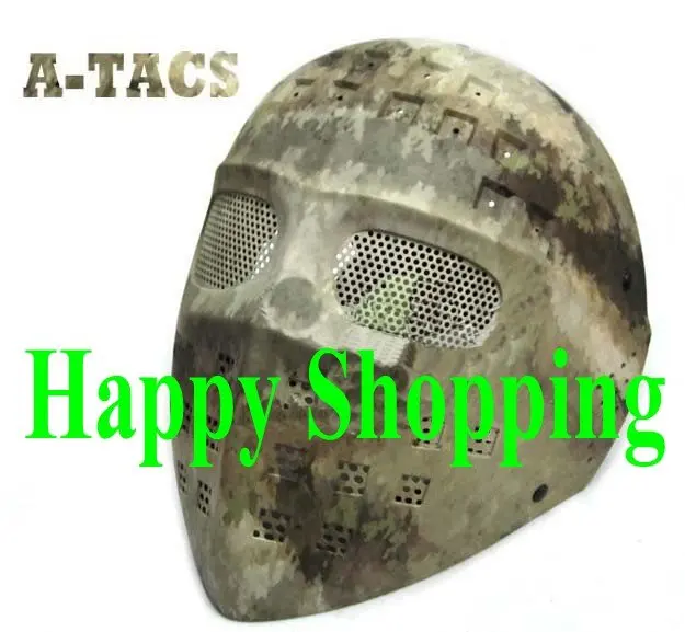 Tactical full face hunting airsoft netted high quality plastic protect Hockey mask