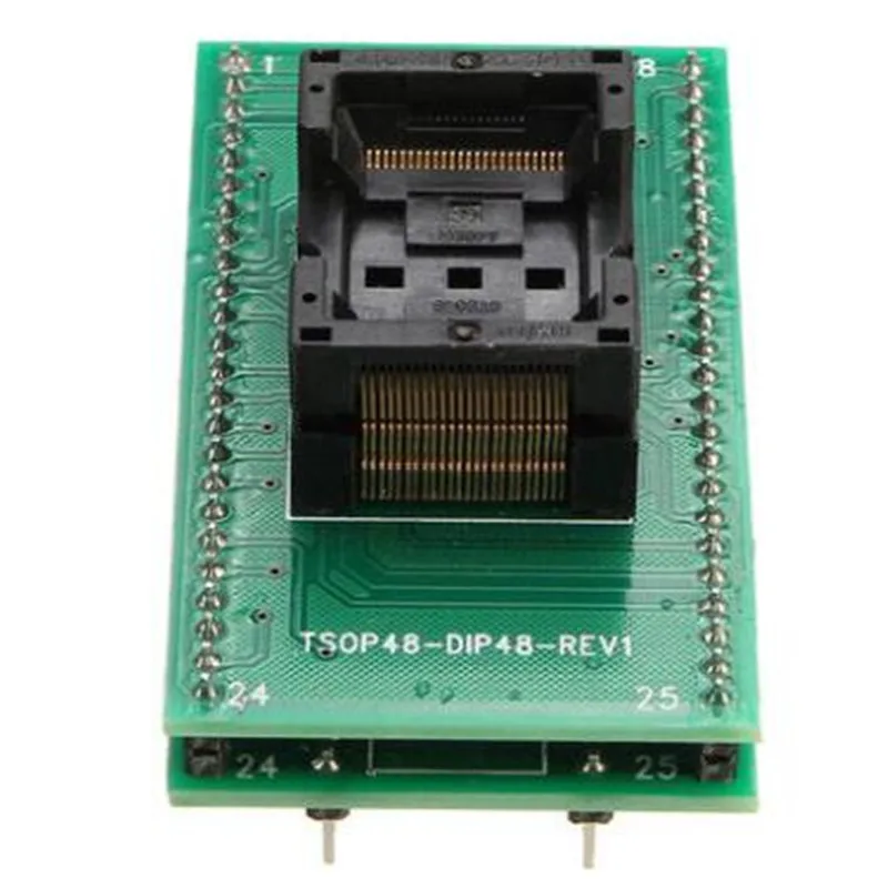 TSOP48 To DIP48 Double Contact Gold Plating Universal IC Programm Socket Adapter with Pin Modules Work Perfect