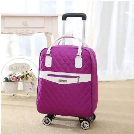 Wheeled bag for travel  Women travel backpack with wheels trolley bags Oxford large capacity Travel Rolling Luggage Suitcase Bag
