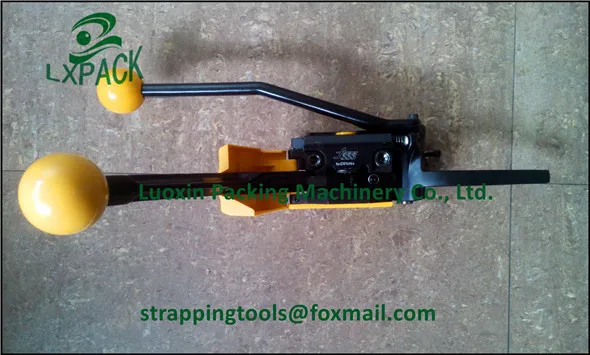 LX-PACK manual sealless strapping tool packaging tools and machines for box closing securing bundling goods for transport