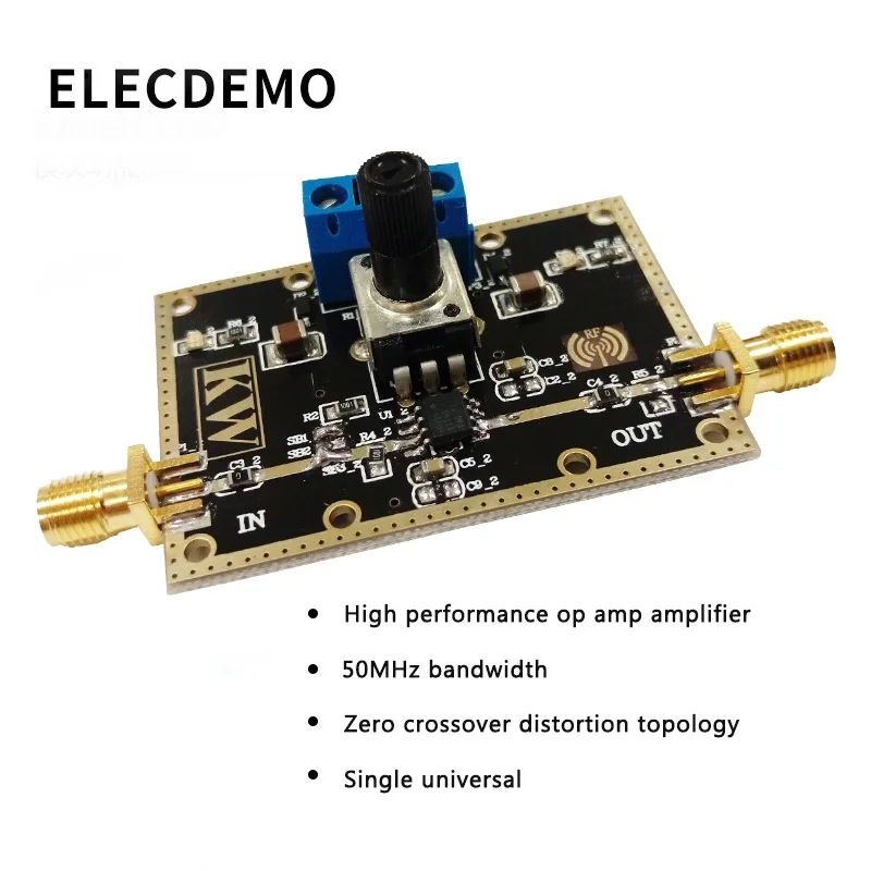 OPA365 Modul Amplifier Operasional Kinerja Tinggi 50MHz Bandwidth Nol Crossover Distorsi Topologi